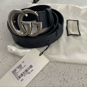 Men Gucci Belt. Blue.